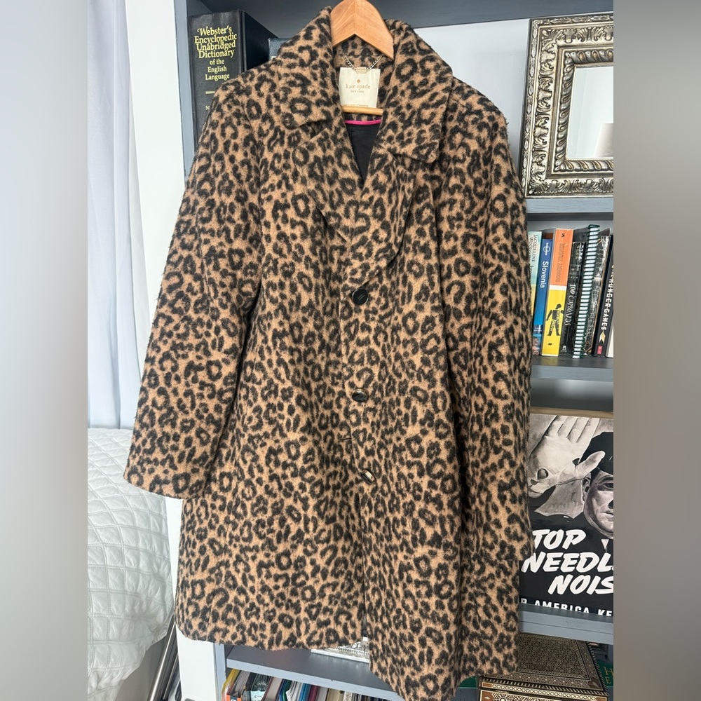 Women's Kate Spade leopard print coat - XL